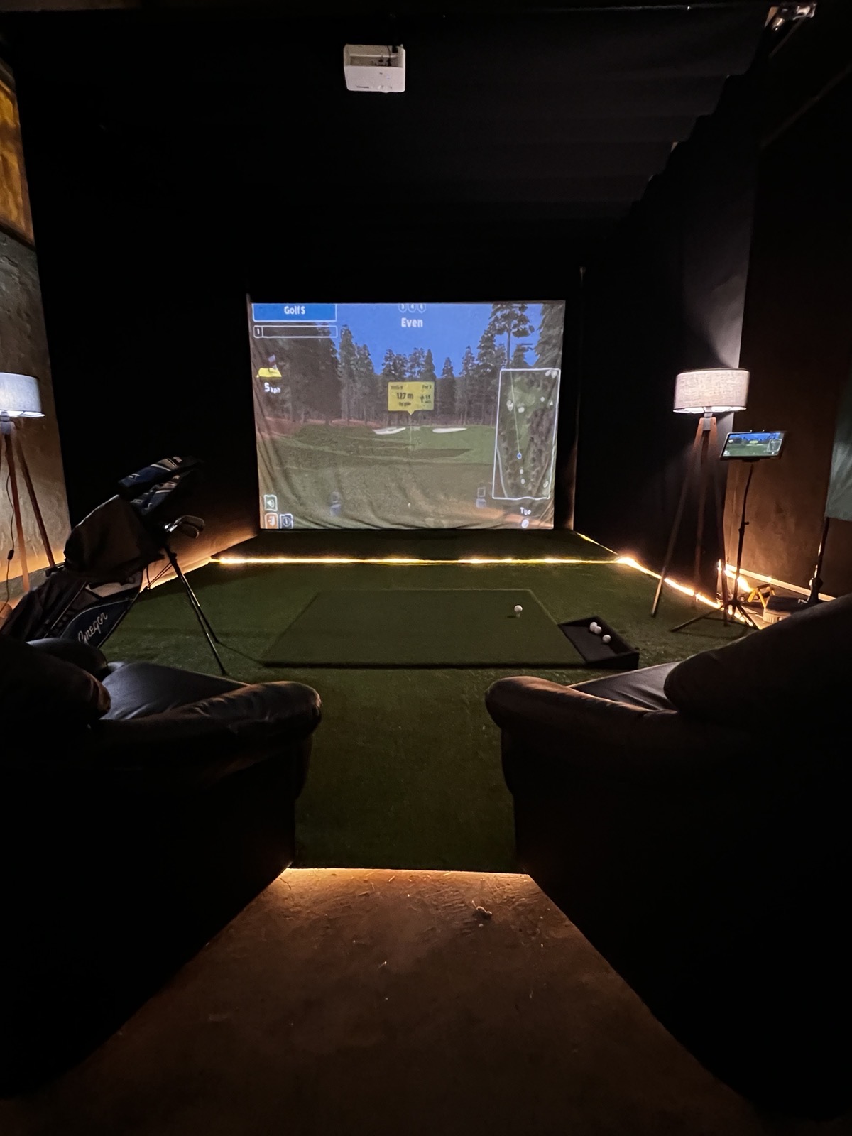 Luxury simulator lounge