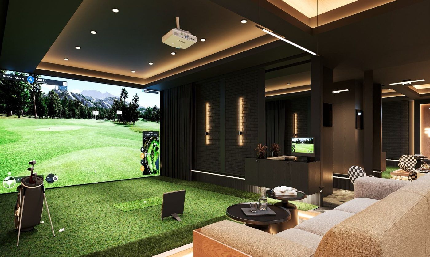 Private golf lounge