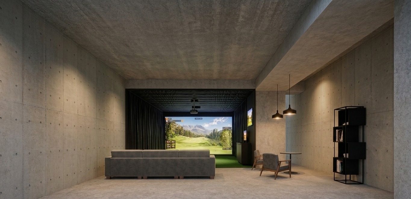 Simulator lounge — design and materials