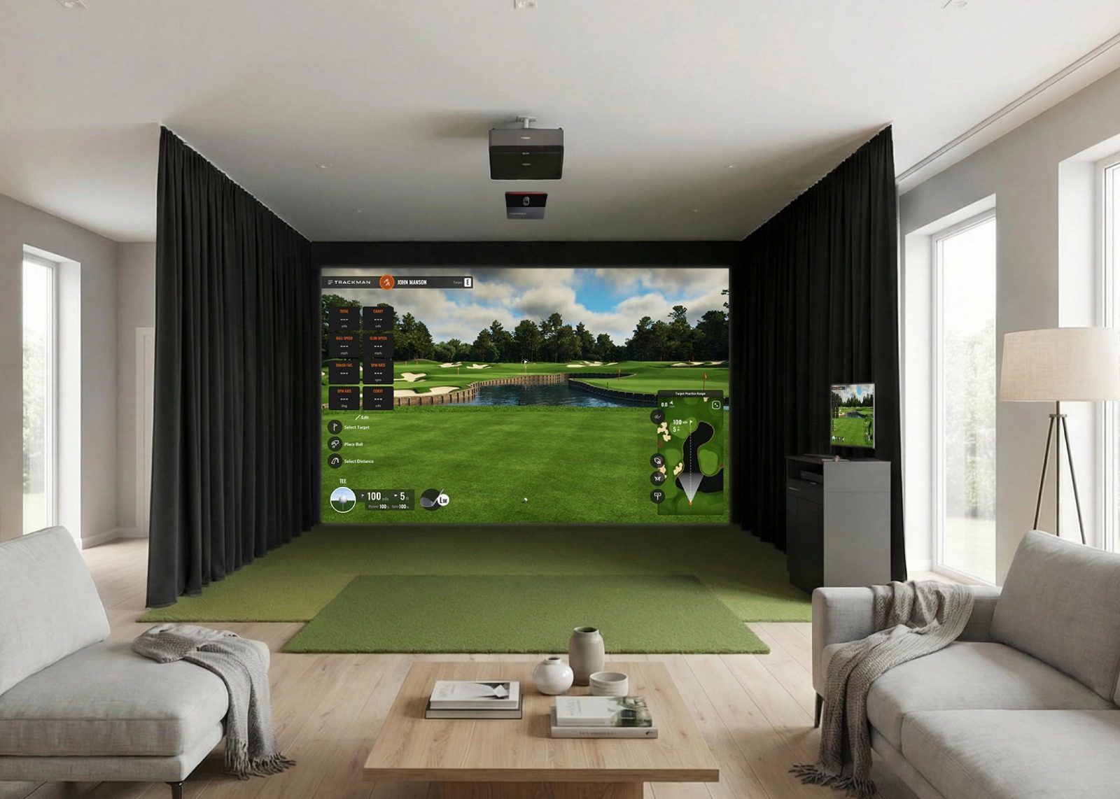 Golf View simulator suite