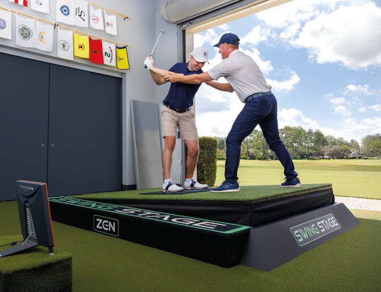 Coaching on a Zen Swing Stage
