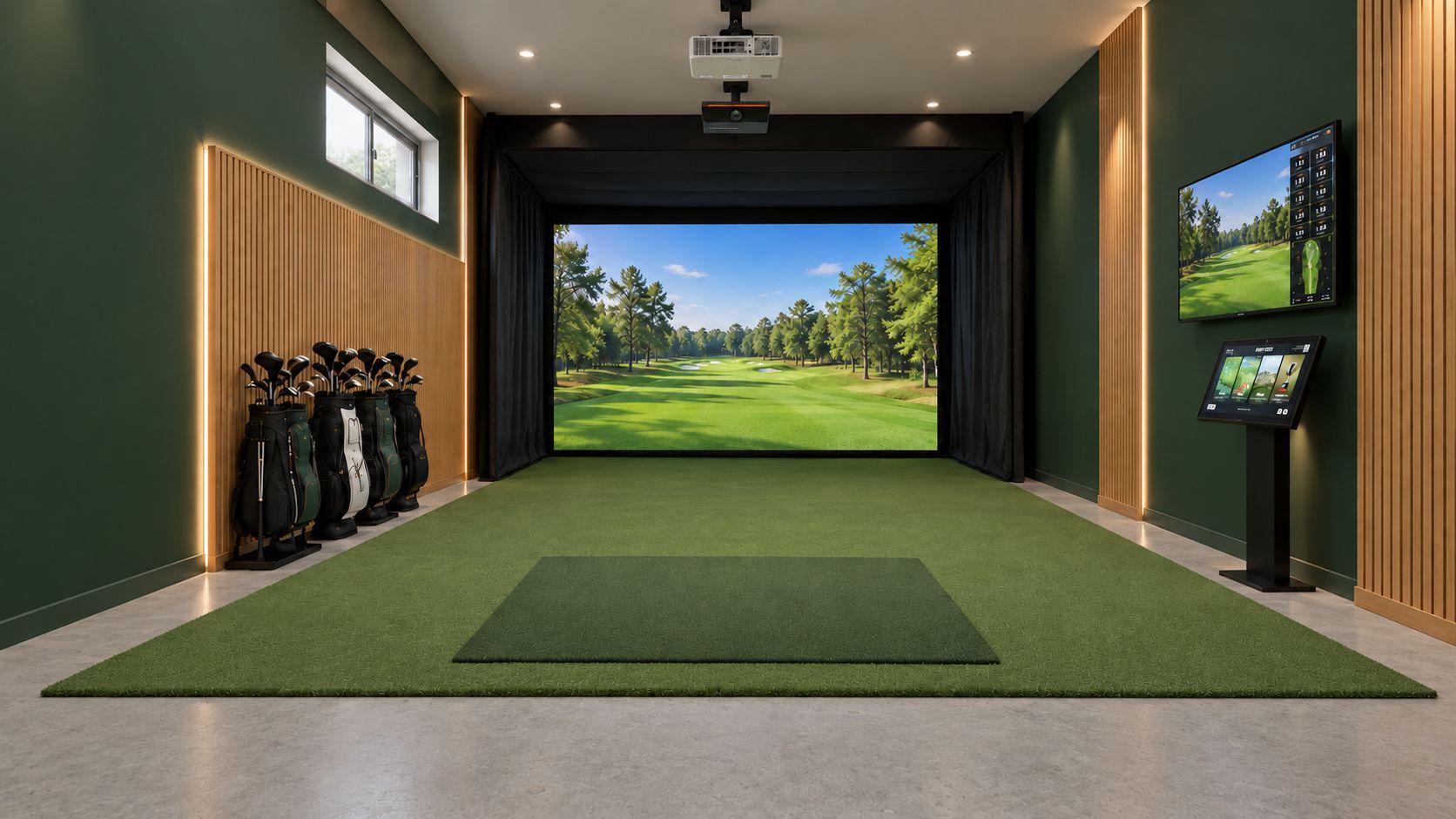 After — simulator room